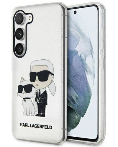 Калъф Karl Lagerfeld - Glitter K and C, Galaxy S23, прозрачен - 4